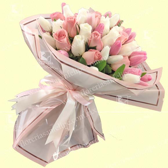 Bouquet 266 - Rosas y Tulipanes